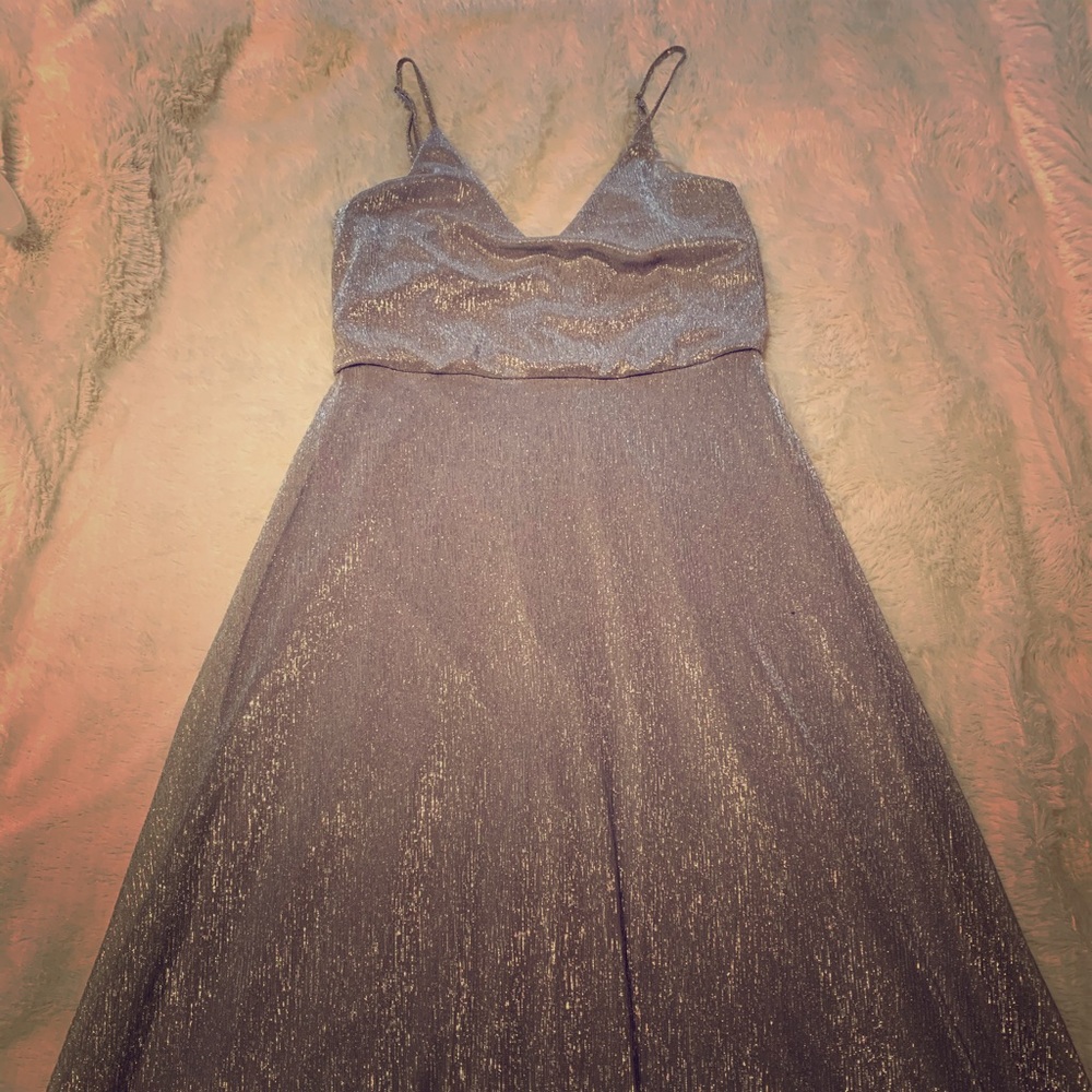 Long sparkly homecoming dress (worn once )